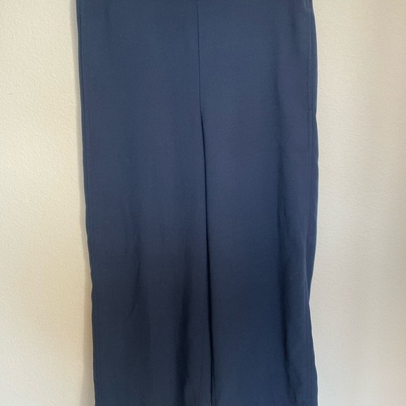 Madewell Tall Huston Pull-On Crop Pants in Dark Blue and Size Small - Picture 7 of 13